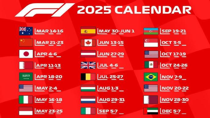 F1 schedule